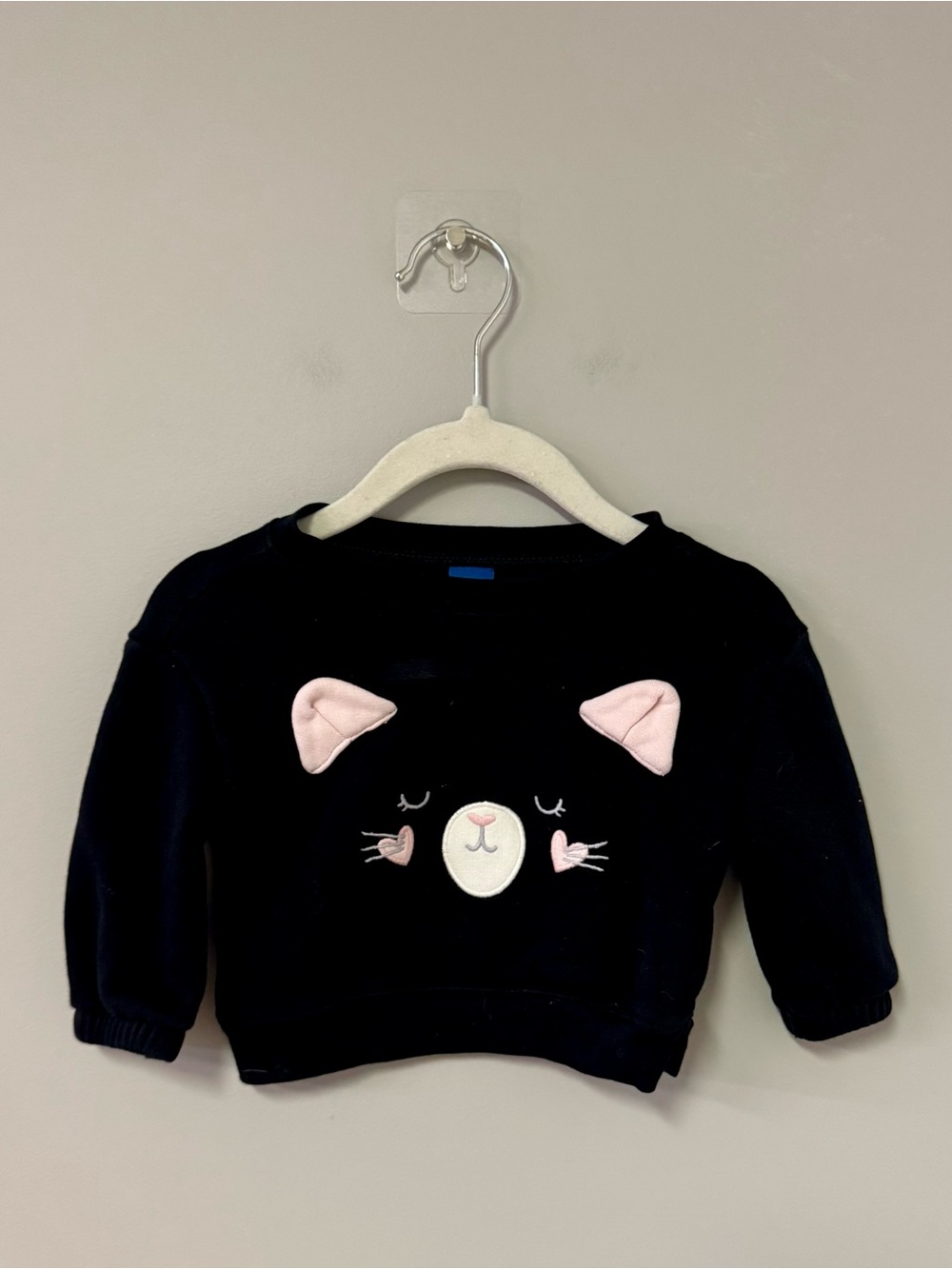 Old Navy Black Girls' Cat Sweatshirt